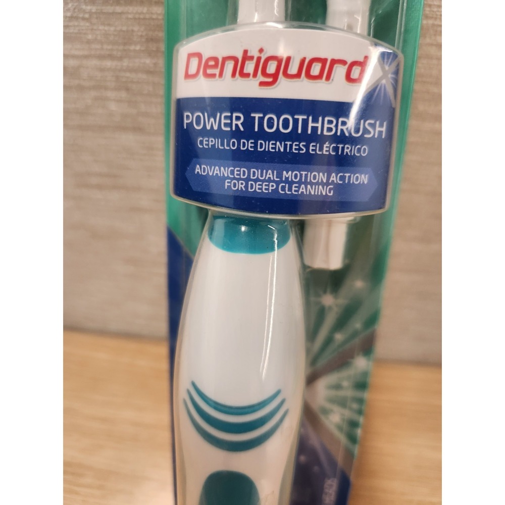 Dentiguard Power Toothbrush Medium New Sealed With 2 Heads New Old Stock - Picture 3 of 9